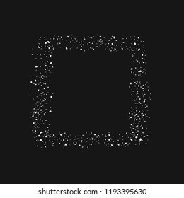 Snow frame. Vector illustration.