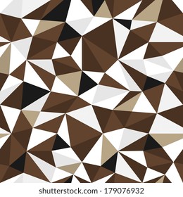 Snow - geometric triangle tile camouflage pattern. Vector Illustration