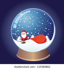Snow globe with christmas character