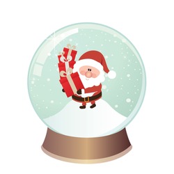 Snow Globe With Christmas Characters