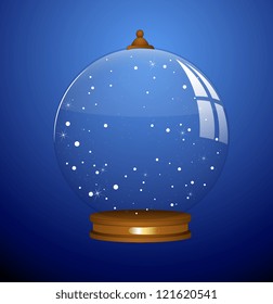 Snow Globe - Christmas Vector Illustration
