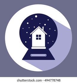 Snow globe crystal ball.