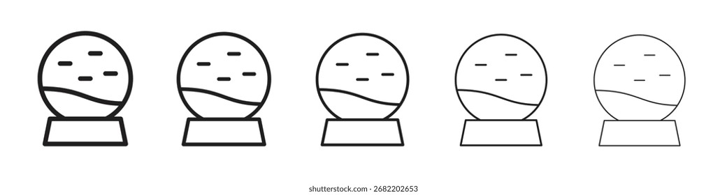 Snow globe decoration icon vector illustration isolated