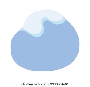 Snow globe flat icon Blanket of snow Winter weather