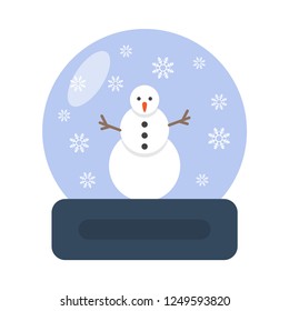 snow globe flat icon. You can be used snow globe icon for several purposes like: websites, UI, UX, print templates, promotional materials, info-graphics, web and mobile phone apps.
