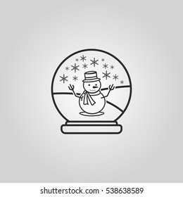 Snow globe icon