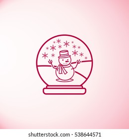 Snow globe icon