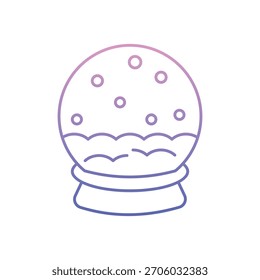 Snow Globe Symbol sauber und moderne Vektorgrafik