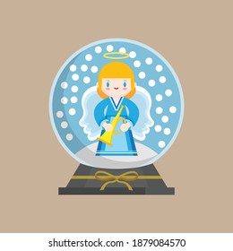 Snow globe Icon. Merry Christmas design decoration used for the arrival of Christmas.