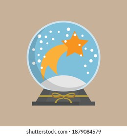 Snow globe Icon. Merry Christmas design decoration used for the arrival of Christmas.