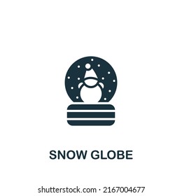 Snow Globe icon. Monochrome simple icon for templates, web design and infographics