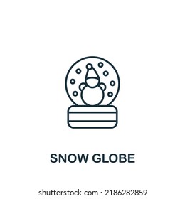 Snow Globe icon. Monochrome simple icon for templates, web design and infographics