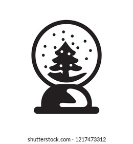 Snow Globe Icon. Trendy Snow Globe Logo Concept On White Background From Winter Collection. Suitable For Use On Web Apps, Mobile Apps And Print Media.