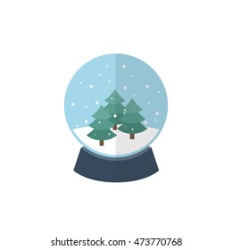 snow globe icon. vector illustration