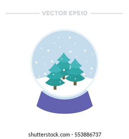 snow globe icon. vector illustration