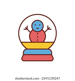 Snow globe icon vector stock illustration