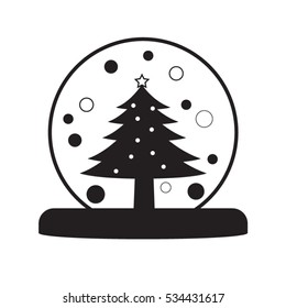 Snow Globe icons set.Vector illustration