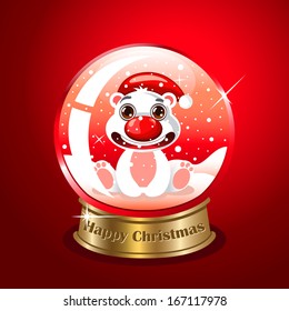 Snow globe with polar bear