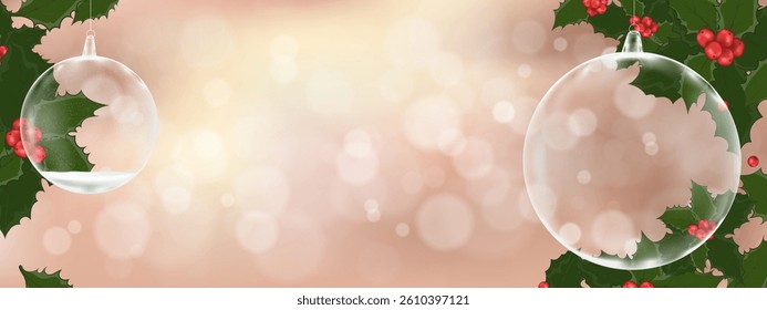 Snow Globe Realistic Winter Scene With Christmas Background And Snow, Sale Vector Design In 3D Sky Banner, Nature New Year White Poster, Holiday Decoration, Festive Landscape And Seasonal Celebration