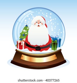 snow globe with santa claus