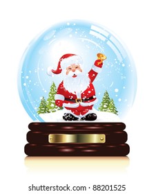 Snow globe with santa claus