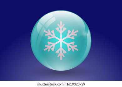 Snow globe with a snowflakes icon. winter holiday decoration crystal with snowflakes icon. vector illustration EPS 10.
Good for your website , app and UI design.
