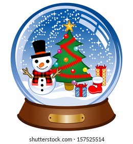 Snow globe, snowman