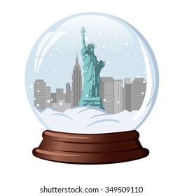 Snow Globe The Statue Of Liberty