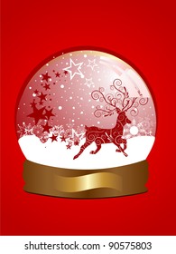 snow globe - vector