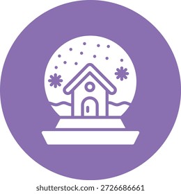 Schneekugel Vektor Symbol Design Illustration