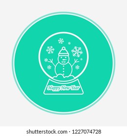 Snow globe vector icon sign symbol