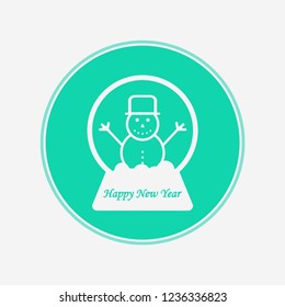 Snow globe vector icon sign symbol