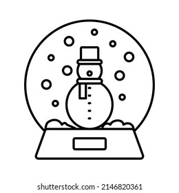 Snow globe Vector icon which is suitable for commercial work and easily modify or edit it

