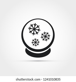 Snow globe vector illustration