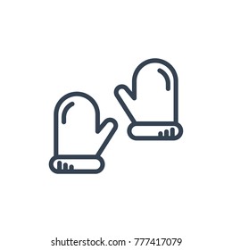 snow gloves icon