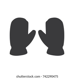 Snow gloves icon, vector illustration design. Winter collection.