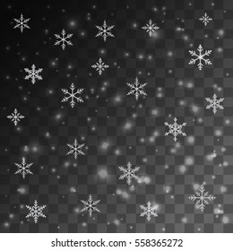 Snow glowing light effect illustration