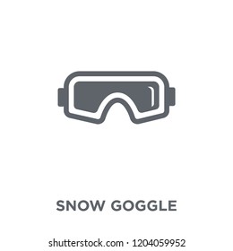 Snow Goggle icon. Snow Goggle design concept from Winter collection. Simple element vector illustration on white background.