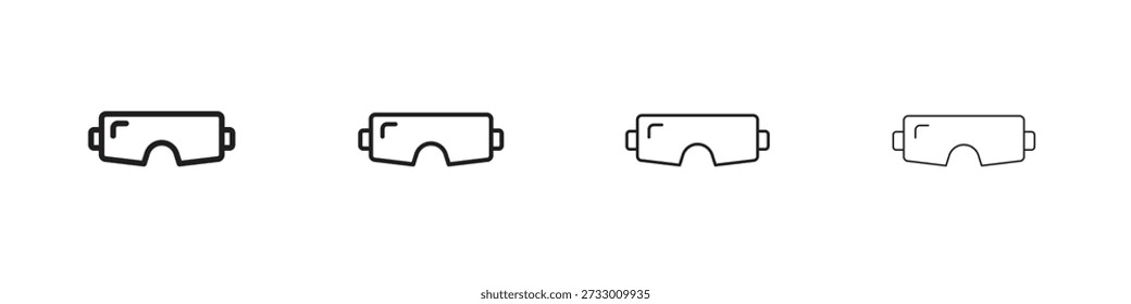 Snow Goggle icon design template for web and mobile UI element