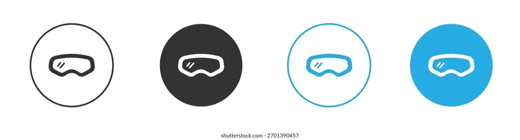 Snow Goggle icon. Graphic icon design template
