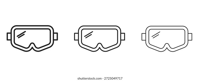 Snow Goggle icon. Hand drawn minimalism style vector illustration