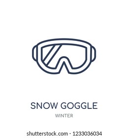 Snow Goggle icon. Snow Goggle linear symbol design from winter collection. Simple outline element vector illustration on white background