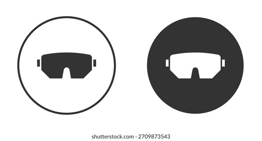 Snow Goggle icon signs pack. Vector symbols for graphic designs