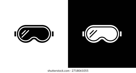 Icono de Gafas de nieve. Pictograma simple de alta calidad. Estilo sólido moderno