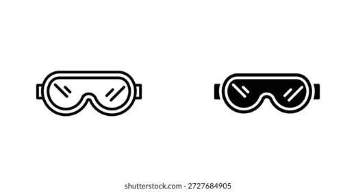 Snow Goggle ícone símbolo logotipo elemento de design gráfico. EPS10