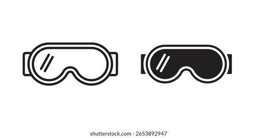 Snow Goggle icon vector illustration on a transparent background.