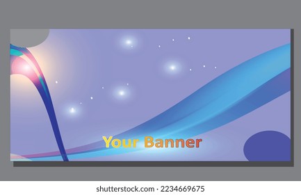 Snow and Gradient Watercolor for Editable Abstract Banner