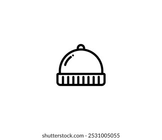 snow hat icon line design