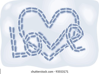 snow heart