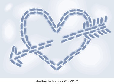 snow heart